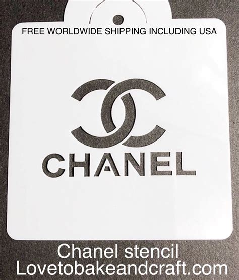 Chanel cookie stencil 